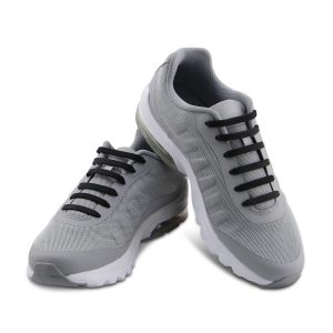 Casual Elastic Silicone No-Tie Shoelaces Black