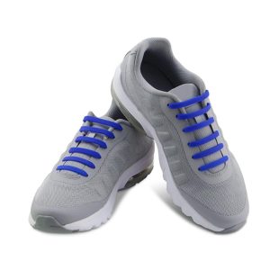 Casual Elastic Silicone No-Tie Shoelaces Blue