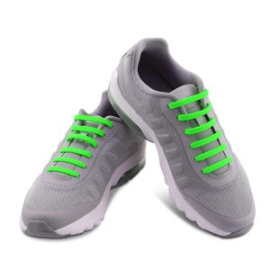 Casual Elastic Silicone No-Tie Shoelaces Green