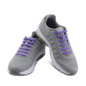 Casual Elastic Silicone No-Tie Shoelaces Purple