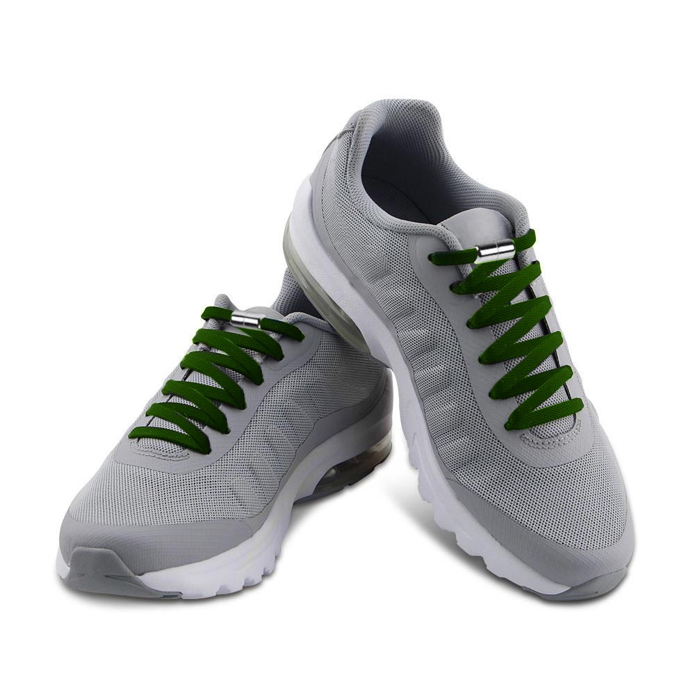 Casual Elastic Lock No-Tie Shoelaces Green