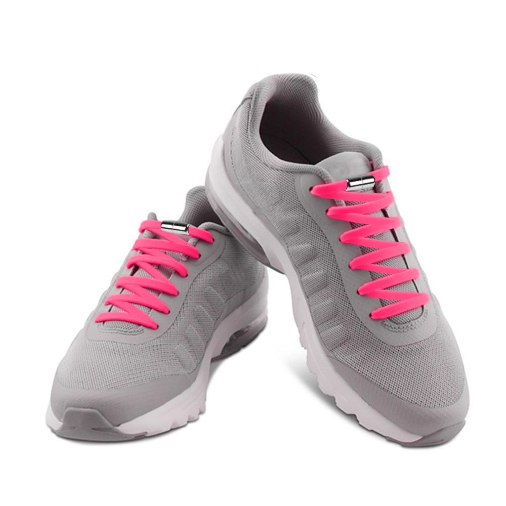 Casual Elastic Lock No-Tie Shoelaces Pink