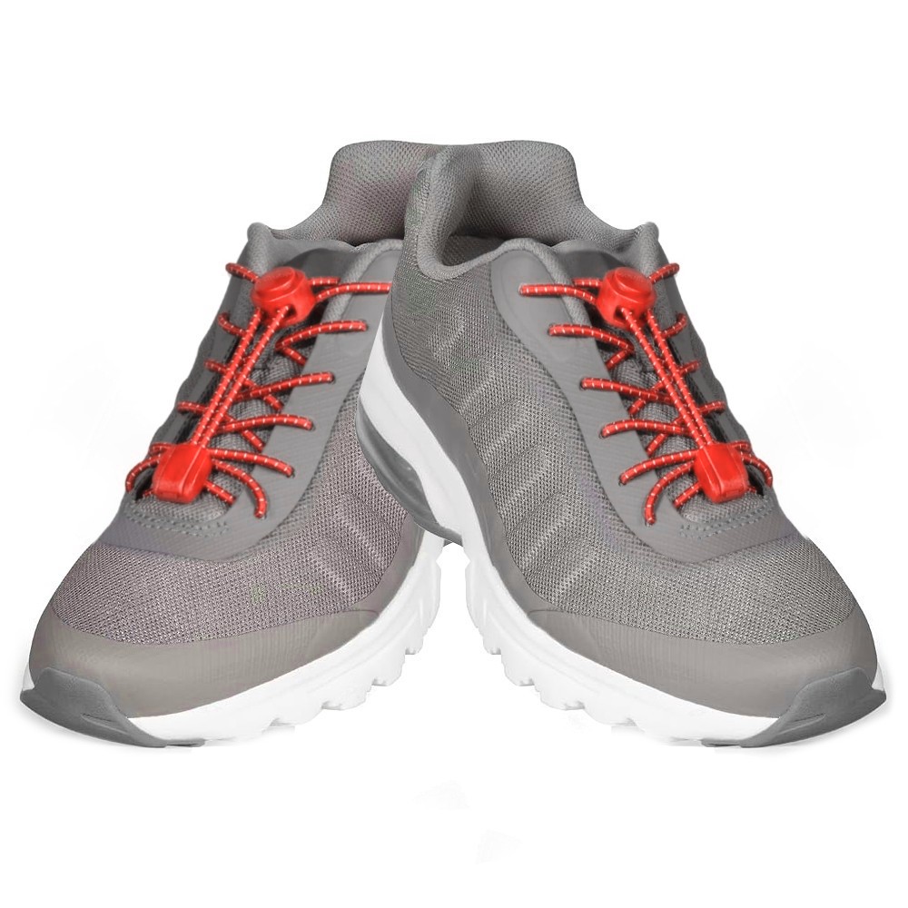 Casual Nylon Lock No-Tie Shoelaces Orange