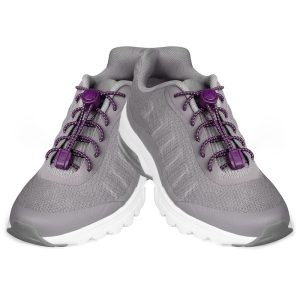 Casual Nylon Lock No-Tie Shoelaces Purple