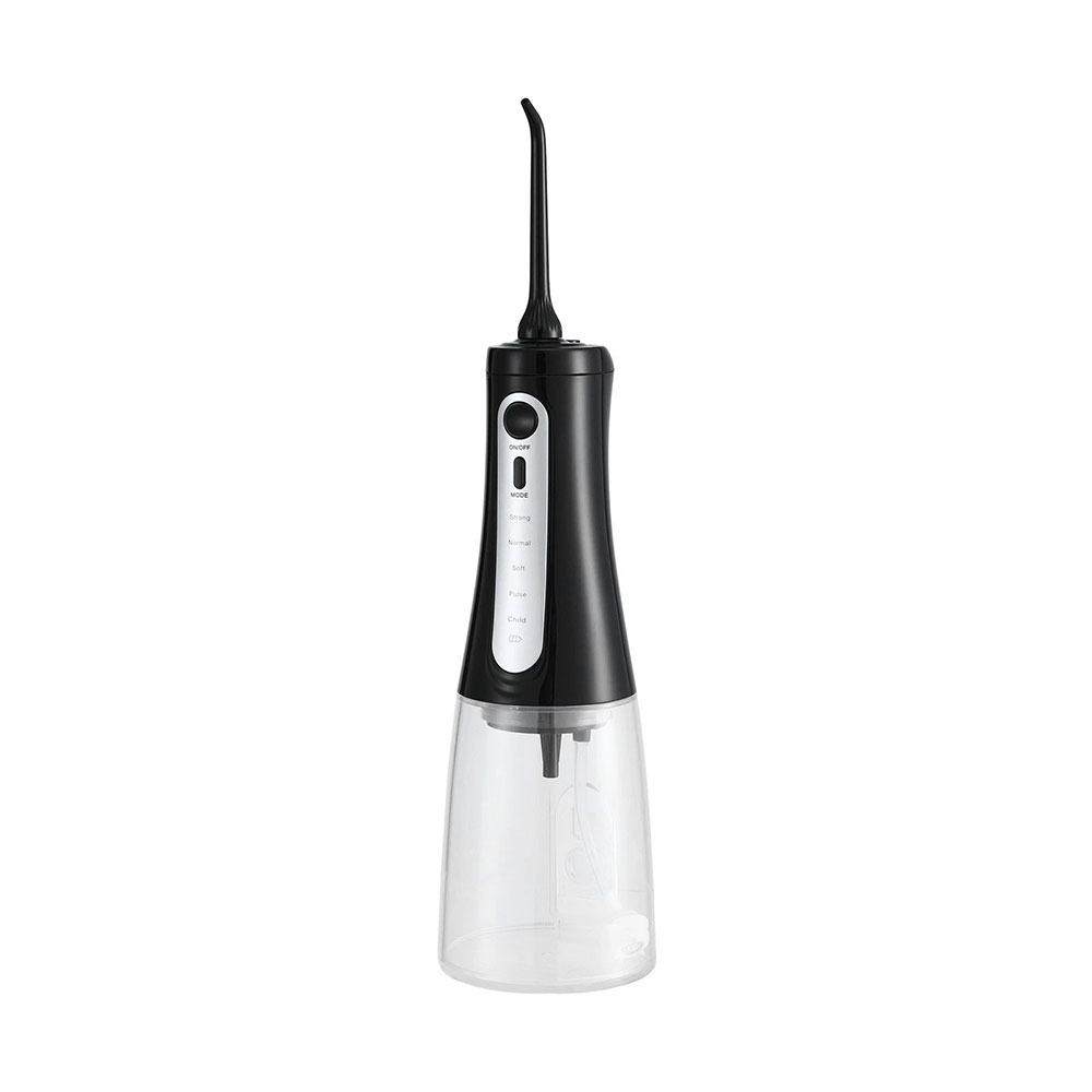 Cordless Water Flosser Portable Dental Oral Irrigator 8 Tips Black