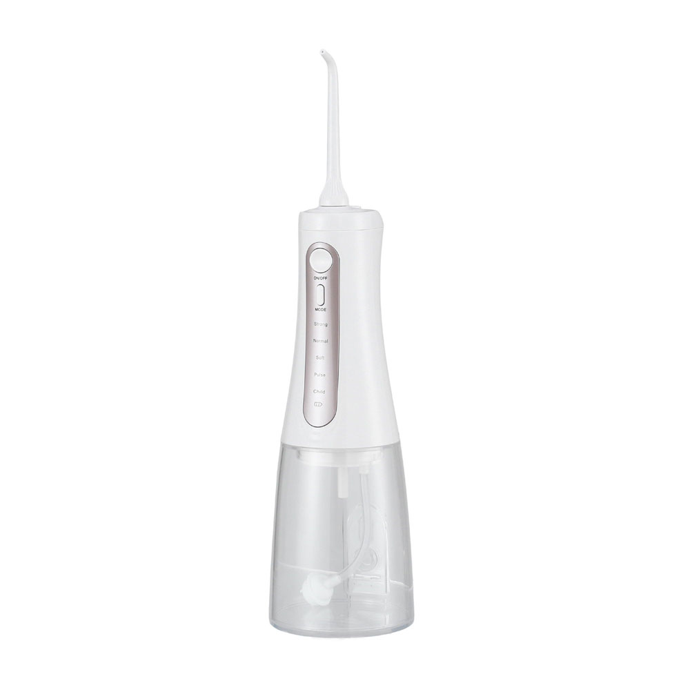 Cordless Water Flosser Portable Dental Oral Irrigator 8 Tips White