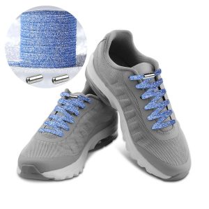Casual Elastic Lock No-Tie Shoelaces Glitter Blue