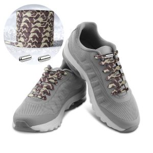 Casual Elastic Lock No-Tie Shoelaces Glitter Snake Print