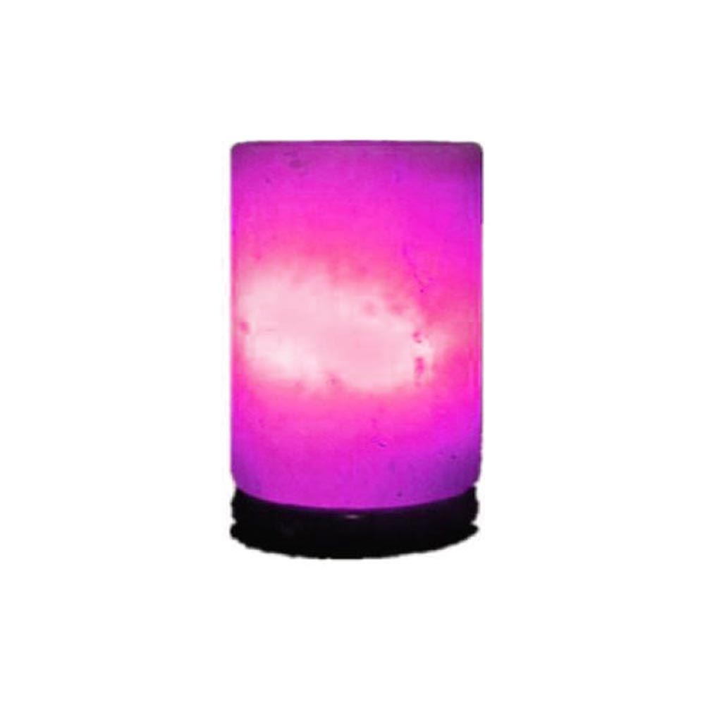 USB Colour Changing Himalayan Salt Lamp Cylinder
