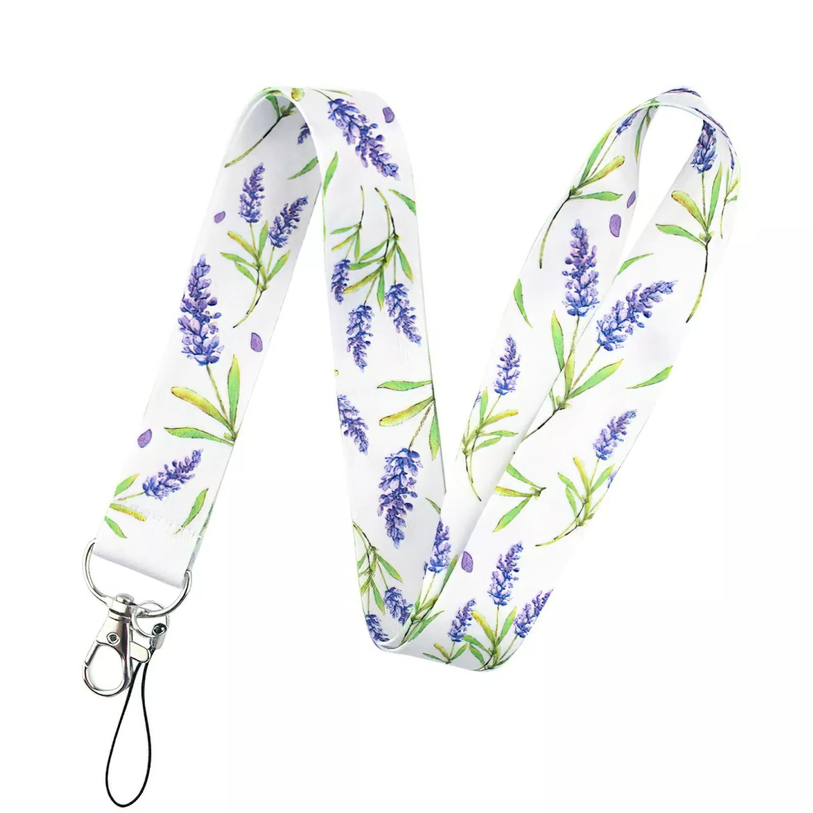 Lanyard Polyester Cruise Travel ID Lavender