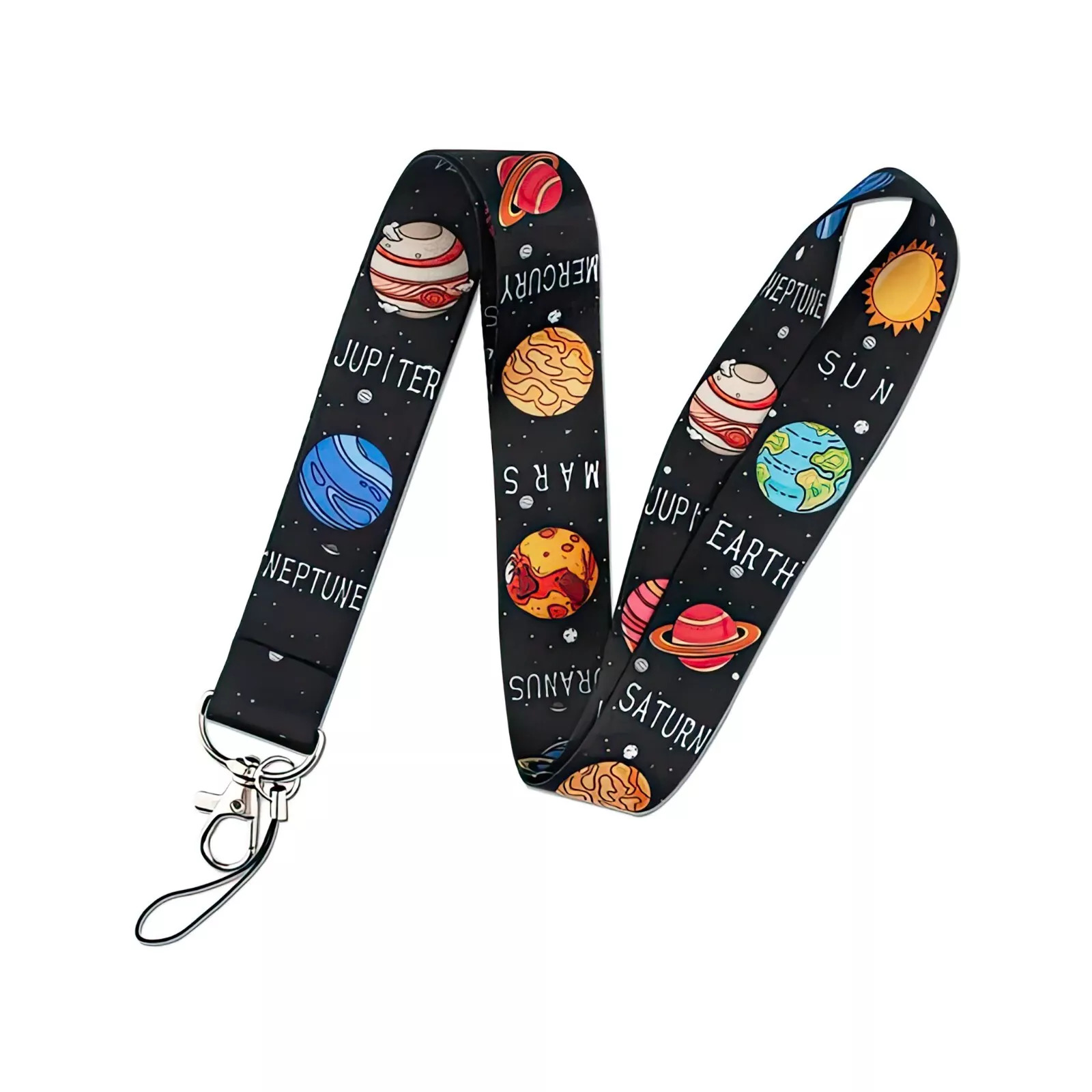 Lanyard Polyester Cruise Travel ID Planets